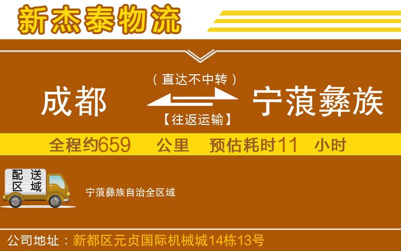 成都到寧蒗彝族自治貨運公司